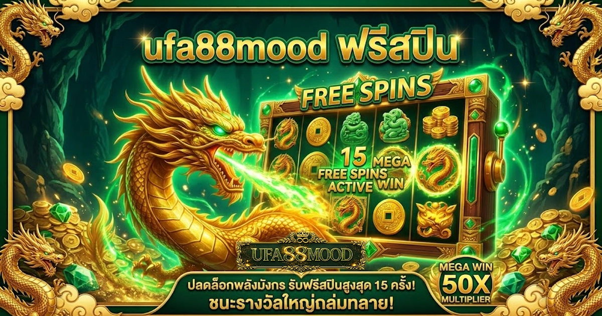 ufa88mood ฟรีสปิน ปลดล็อกพลังงานมังกร รับฟรีสปินสูงสุด 15 ครั้ง